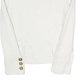 GEORGES RECH Womens White Classic Jacket UK 10 Viscose Blend Button Nautical