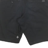 VOLCOM Mens Black Casual Shorts M W26 Cotton Blend Classic Fit Stylish