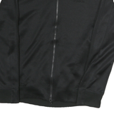 ADIDAS Mens Black Sports Track Jacket S Polyester Zip Athletic Comfort Casual