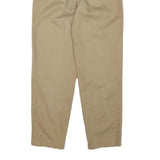 LIZ CLAIBORNE Womens Cotton Blend Beige Relaxed Trousers W23 L27 Casual