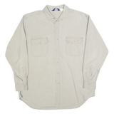 WOOLRICH Mens Beige Cotton Blend Casual Shirt XL Button Pocket Detail