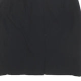 MAX MARA Womens Black Pencil Knee Length Wool Blend Skirt M Classic Officewear