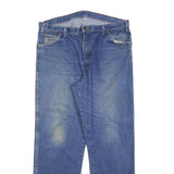 DICKIES Mens Jeans Blue Relaxed Straight Denim Medium W40 L32 Zip Casual