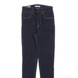 LEVI'S 721 Womens Jeans Blue Slim Skinny Denim Raw W25 L28 Classic Cut
