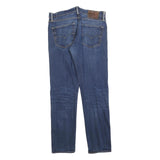 LEVI'S Mens Slim Slim Jeans Blue Denim W31 L29 Classic Cotton Blend Zip