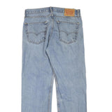 LEVI'S 505 Mens Regular Fit Straight Denim Light W34 L32 Zip Cotton Blend Jeans