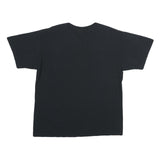 GILDAN Mens Black Rolling Stones Graphic T-Shirt L Short Sleeve Crew Neck