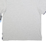 NAUTICA Mens Grey Polo Shirt Short Sleeve Cotton Blend L Classic ICC Logo