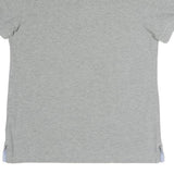 TOMMY HILFIGER Mens Grey Short Sleeve Polo Shirt M Cotton Blend Casualwear