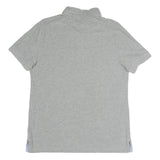 TOMMY HILFIGER Mens Grey Short Sleeve Polo Shirt M Cotton Blend Casualwear
