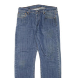 LEVI'S 501 Mens Jeans Blue Regular Straight Denim Medium W34 L30 Classic Button