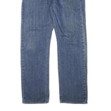 LEVI'S 501 Mens Jeans Blue Regular Straight Denim Medium W34 L30 Classic Button