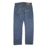 LEVI'S 501 Mens Jeans Blue Regular Straight Denim Medium W34 L30 Classic Button
