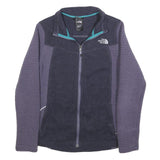 THE NORTH FACE Womens Blue & Purple Zip Jacket M Polyester Fleece Outdoor Active