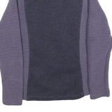 THE NORTH FACE Womens Blue & Purple Zip Jacket M Polyester Fleece Outdoor Active