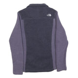 THE NORTH FACE Womens Blue & Purple Zip Jacket M Polyester Fleece Outdoor Active