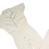 ALLSAINTS Womens Cream Dungarees Slim Cotton Blend UK 6 Zipped Casual