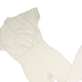 ALLSAINTS Womens Cream Dungarees Slim Cotton Blend UK 6 Zipped Casual