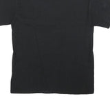 CHAMPION Mens Black V-Neck T-Shirt Short Sleeve Cotton Blend M