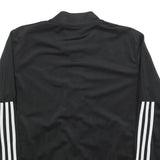 ADIDAS Womens Black Jacket XL Polyester Blend Plain Zip Track Style