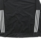 ADIDAS Womens Black Jacket XL Polyester Blend Plain Zip Track Style