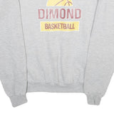 CHAMPION Mens Grey Dimond Basketball Crew Neck M Cotton Blend Sweatshirt