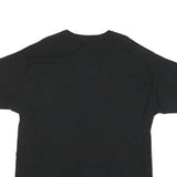 CHAMPION Mens Black 2XL Graphic T-Shirt Short Sleeve Crew Neck Branded Cotton
