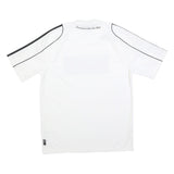 ADIDAS Mens White & Black Football T-Shirt M Short Sleeve Crew Neck Sportswear