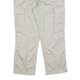 TEDDY'S Womens Cotton Blend Beige Relaxed Cargo Trousers W34 L28 Casual Utility