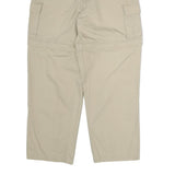 PYRAMID Mens Cotton Blend Beige Regular Fit Straight Leg Trousers W30 L27 Casual