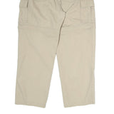 PYRAMID Mens Cotton Blend Beige Regular Fit Straight Leg Trousers W30 L27 Casual