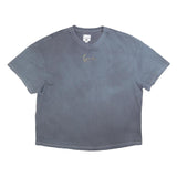 KARL KANI Womens Grey Cotton T-Shirt L Short Sleeve Crew Neck Casual Graphic