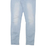 ONLY Womens Slim Light Blue Denim Jeans Cotton Blend W30 L30 Zip Casual