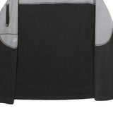 STARTER Mens Black & Grey Colourblock Plain Pullover Jumper XL Sports Casual