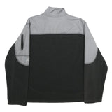 STARTER Mens Black & Grey Colourblock Plain Pullover Jumper XL Sports Casual