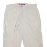 GLORIA VANDERBILT Womens Beige Casual Cargo Shorts XL W34 Comfortable Cotton