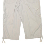 GLORIA VANDERBILT Womens Beige Casual Cargo Shorts XL W34 Comfortable Cotton