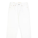 LEVI'S Wedgie Womens Jeans White Regular Straight Denim W26 L28 Button
