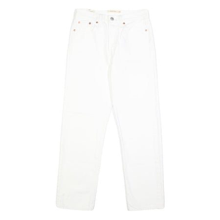 LEVI'S Wedgie Womens Jeans White Regular Straight Denim W26 L28 Button