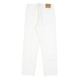 LEVI'S Wedgie Womens Jeans White Regular Straight Denim W26 L28 Button