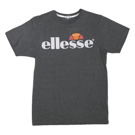 ELLESSE Mens Grey Graphic T-Shirt XS Short Sleeve Crew Neck Cotton Blend