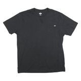 DICKIES Mens Black Pocket T-Shirt XL Short Sleeve Crew Neck Cotton Blend Casual