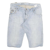 G-STAR Mens Denim Blue Casual Shorts 2XL W36 Cotton Blend Comfortable Fit