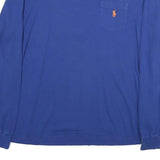 POLO RALPH LAUREN Mens Blue Long Sleeve Crew Neck T-Shirt XL Cotton Classic Fit