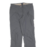 SALEWA Womens Grey Polyester Regular Fit Straight Leg Trousers W32 L34 Outdoor