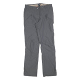 SALEWA Womens Grey Polyester Regular Fit Straight Leg Trousers W32 L34 Outdoor