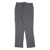 SALEWA Womens Grey Polyester Regular Fit Straight Leg Trousers W32 L34 Outdoor