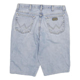 WRANGLER Mens Denim Shorts Light Blue XL W33 Classic Fit Cotton Blend