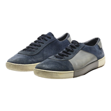 PRADA Low Top Trainers Blue Suede Mens UK 9