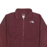 THE NORTH FACE Womens Maroon Jacket M Polyester Plain Zip Outdoor